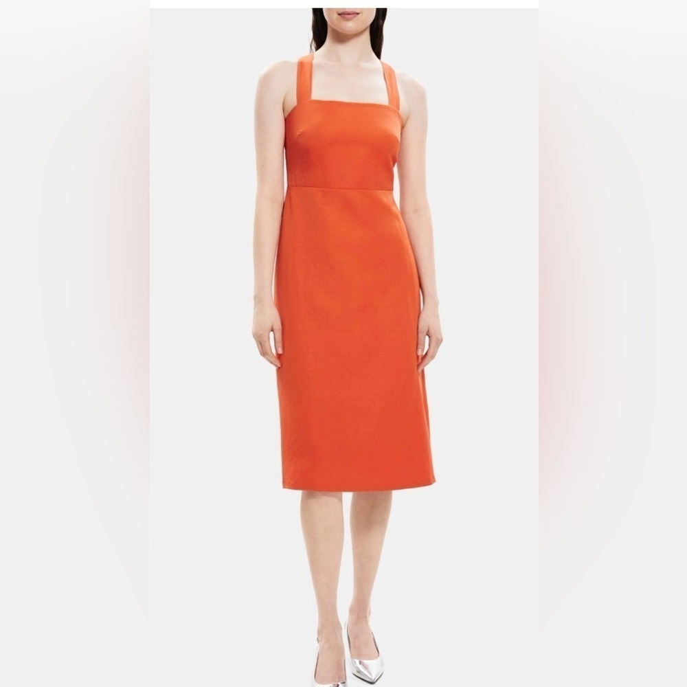 NWT Theory Elegant Orange Sleeveless Dress size 0